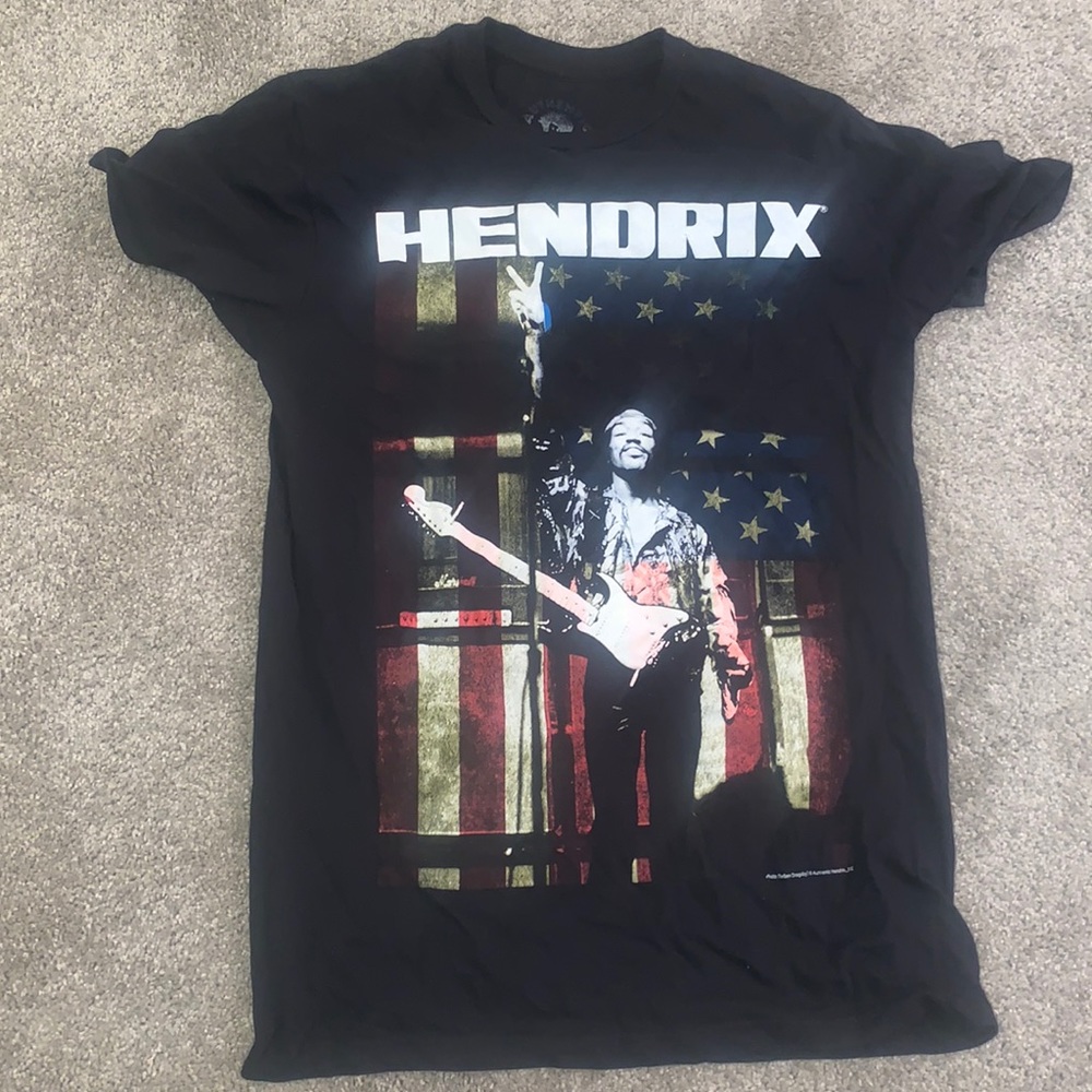 Jimmy Hendrix American flag shirt